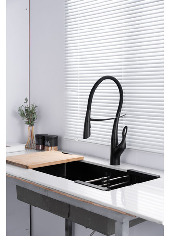 Змішувач для кухні з гнучким виливом Nett SWB-52 (352261559)