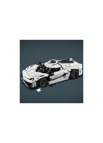 Technic Koenigsegg Jesko Absolut — Белый гиперкар 801 деталь (42184) Lego (307501075)