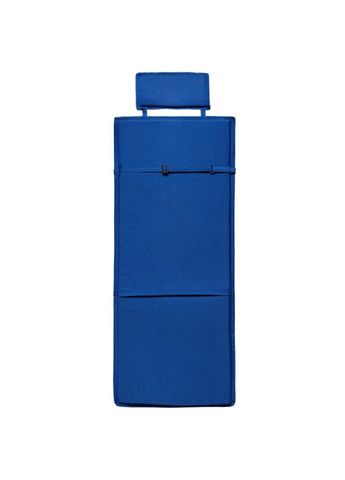 Подушка на садові меблі, стільці, крісла 100х45х3 см синій з підголівником No Brand (324828873)