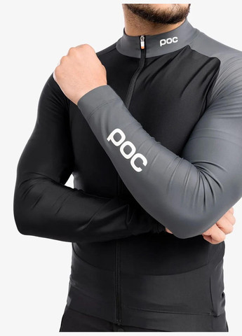 Джерси мужское Essential Road Mid L Jersey, Uranium Black/ylvanite Grey, POC (334671385)
