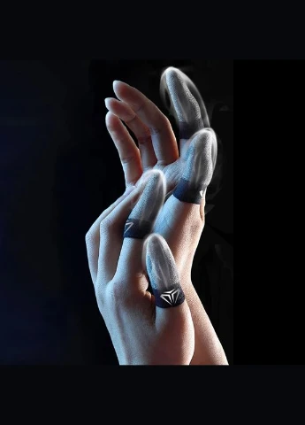 Игровые напальчники Diamond 2 пары (4 штуки) синтетические + металлический кейс для игры на телефоне смартфоне No Brand (305199936)