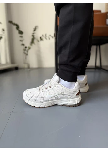 Білі літні кросівки nike p-6000 summit white light bone найк п-6000 No Brand