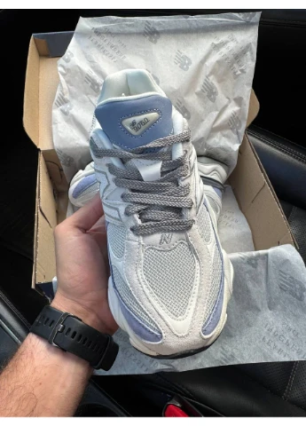 Кросівки жіночі і чоловічі New Balance 9060 'Moonrock Linen' | Нью Беланс 9060 блакитні демісезони (377511404)