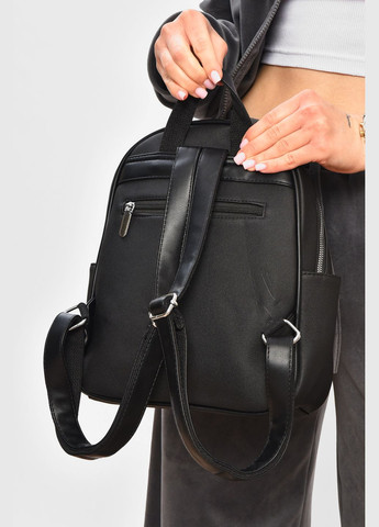 Рюкзак жіночий з екошкіри чорного кольору Let's Shop (331288288)