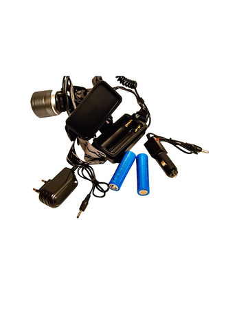 Налобный фонарь Bailong BL 2199-2 на голову с режимом синего света для рыбалки грибников Zoom Police (297331167)