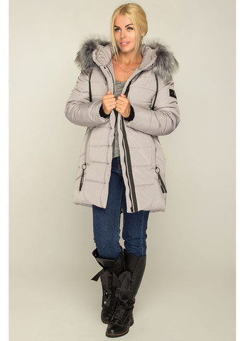 Сіра зимня зимова куртка simona сірий MioRichi