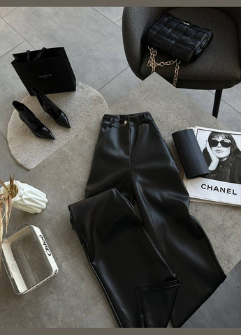 Штани жіночі з еко-шкіри прямого крою Adelante (316513757)