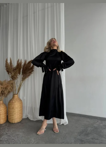 Черное праздничный, коктейльное, вечернее, деловое платье No Brand