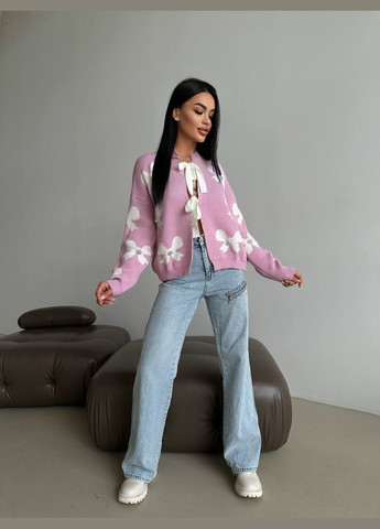 Розовый демисезонный кардиган Vakko