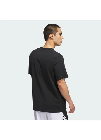 Чорна футболка basketball graphic black jx0083 adidas