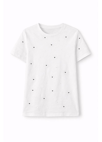 Стильна жіноча футболка білого кольору No Brand - (372062448)