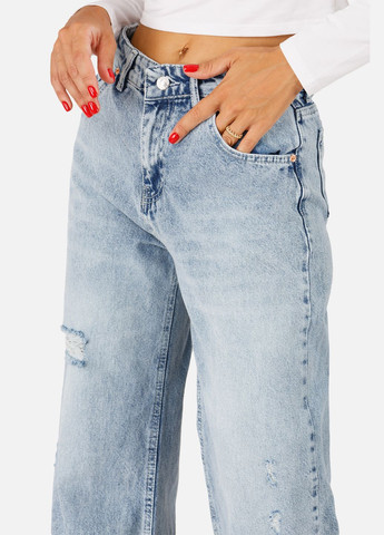 Женские джинсы-baggy цвет синий ЦБ-00257429 Zarxlife - (307362472)