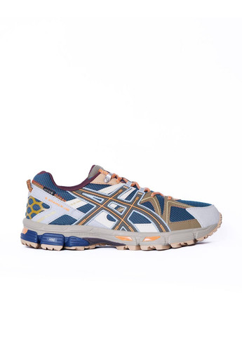 Комбіновані Осінні кросівки чоловічі asics No Brand Gel Kahana 8 Gore-Tex Sweet Blue Khaki