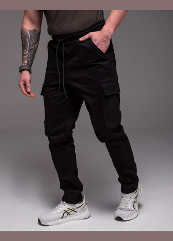 Черные демисезонные брюки No Brand