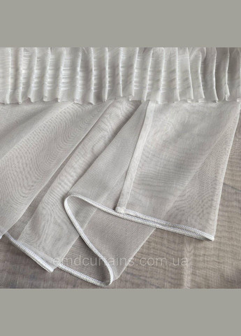 Комплект штор 2 шт. с подхватами 180х250 см микровелюр Серый, тюль бамбук 700 см Тепло-белый No Brand (337354547)