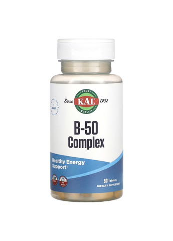 Вітаміни групи BB-50 Complex - 50 таб KAL (293516649)