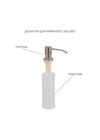 Комплект Handmade H6350R Мойка для кухни интегрированная крыло справа Brushed в комплекте с дозатором + K01G Корзина для LIDZ LDH6350BRUR4558747522 (383059337)