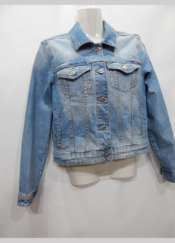 Синяя демисезонная куртка женская джинсовая, ukr 46-48, eur 38 036dg (в указанном размере, только 1 шт.) Clockhouse