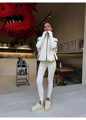 Жіночий теплий флісовий термокостюм термокомплект термобілизна із жилеткою Україна (366869002)