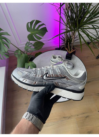 Кросівки жіночі і чоловічі Nike P6000 White Silver Black | Найк Р6000 срібні No Brand срібні демісезони (356764846)