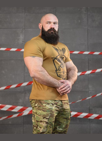 Тактична футболка потоотводящая ДШВ койот No Brand (321791012)