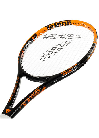 Ракетка для великого тенісу SPACE-X-III (алюміній, вага 280гр, чорний-оранжевий) Teloon (361437322)
