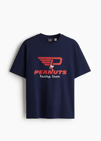 Темно-синяя футболка H&M