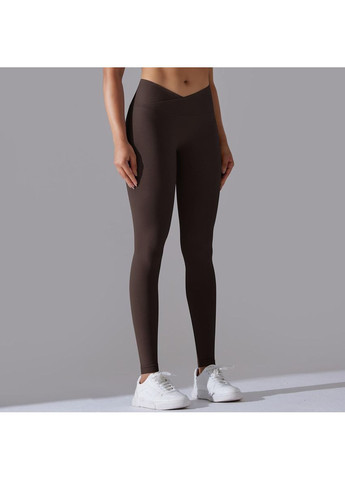 Лосины женские фитнес с эффектом push-up с V-образным поясом No Brand (353302960)