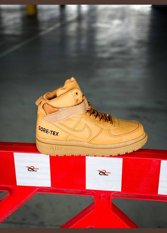 Коричневі Зимовий кросівки зимові чоловічі nike air force 1 winter high brown termo gore-tex | найк аір форс 1 високі коричневі термо No Brand