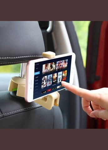 Кріплення 2 в 1 для телефону та вішалка 2 в 1 в авто на підголівник Чорне (VB050547) GT (317297150)