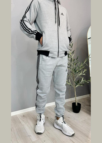 Спортивний костюм унісекс з капюшоном сірий No Brand (370218035)