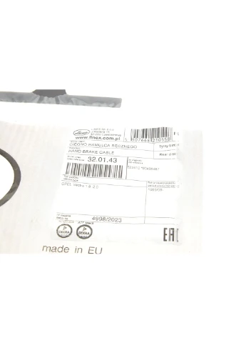 Трос ручника (задній) Opel Vectra B 95-03 (L=128mm) 32.01.43 (opt-om) No Brand (339657992)