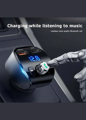 FM блютуз автомобільний модулятор JR-CL02 трансмітер адаптер зарядний пристрій Joyroom (306447762)