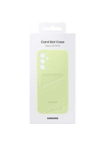 Чехол для мобильного телефона (EFOA156TMEGWW) Samsung galaxy a15 (a156) card slot case lime (278789429)