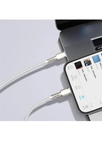 Кабель Metal Data Cable Type-C to iP PD 20W 1m (CATLJK-A02) Baseus Cafule Series (361871364)