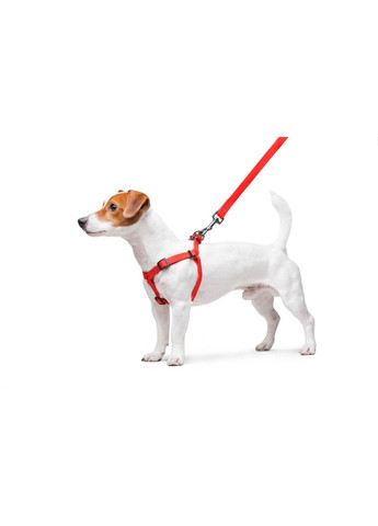 Шлея для собак водостійка Waterproof Металева пряжка-фастекс, Ш 15 мм, Д 40-55 см червоний WAUDOG (322031107)