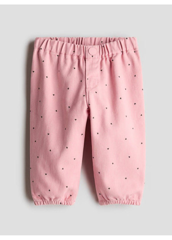 Розовые демисезонные брюки H&M