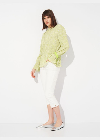 Зелёная блуза в цветочный принт Monki