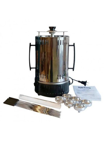 Электрическая шашлычница на 6 шампуров 1000 Вт Kebabs Machine, Серый Art (290889116)