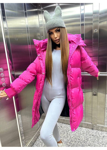 Малиновий демісезонний Пуховик Style Point