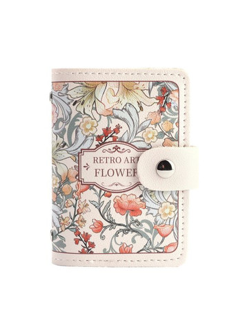 Стильная женская визитница в ретро стиле "Retro art" с цветочным узором ( ) China (366874291)
