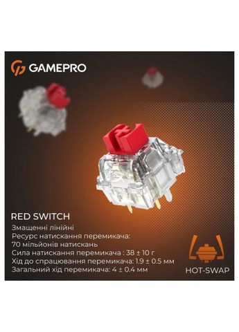 Клавиатура (MK116) GAMEPRO Genesis Silverlight MK116 USB UA Grey (364659583)