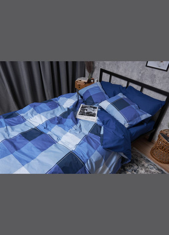 Комплект постельного белья Бязь Gold Люкс «» полуторный евро 160х220 наволочки 2х70х70 (MS-820004887) Moon&Star finland blue (293148416)