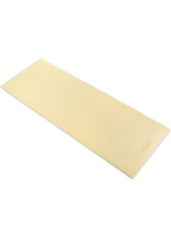 Коврик (мат) для фитнеса и йоги 0,5см желтый Queenfit (361951428)