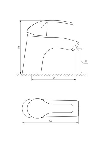 Змішувач для умивальника ACCENT DAC101 Domino (299995096)