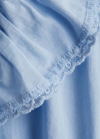 Світло-блакитна святковий сукня H&M однотонна