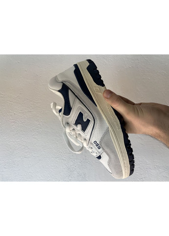 Комбіновані Осінні кросівки чоловічі new balance 550 blue lux нью беланс 550 No Brand