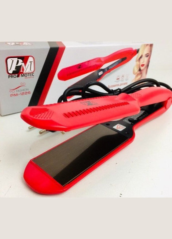 Профессиональный утюг выпрямитель с керамическим покрытием и регулятором температуры PM1226 Pro Promotec (306716575)