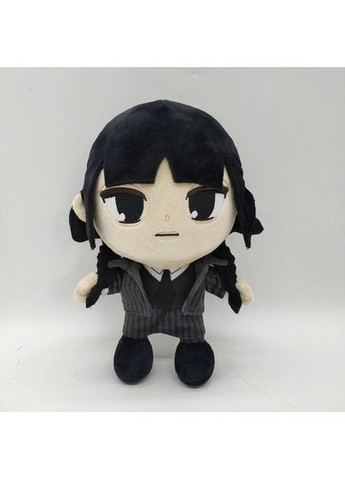 Мягкая игрушка Венсдей Аддамс 25 см Чёрная Сонечко (360544465)