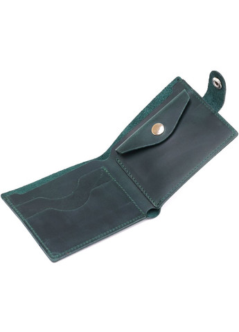 Портмоне кожаное мужское с монетницей на кнопке Украина зеленое (sku_16435) No Brand (327819652)